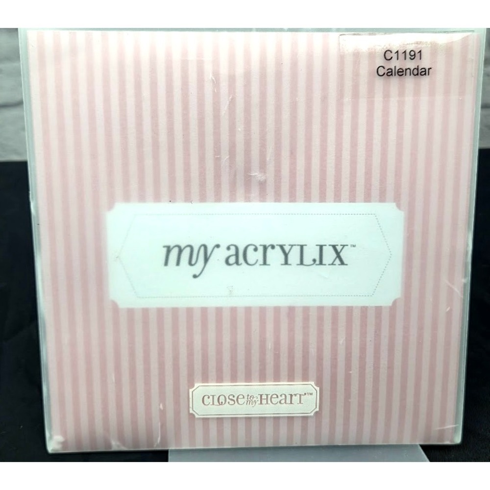 Close To My Heart My Acrylix Calendar C1191 Months Years 2010 Stamps Cling